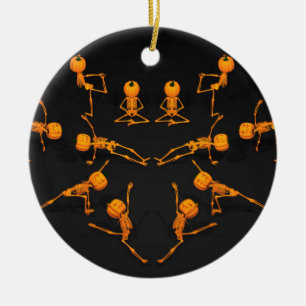 Halloween-Yoga-Klasse Keramikornament