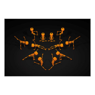 Halloween-Yoga-Klasse Poster