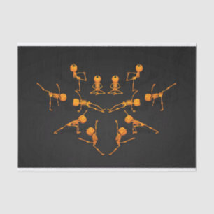 Halloween-Yoga-Klasse Seidenpapier