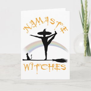 Halloween Yoga Lgbt Stolz - Namaste Hexen _1 Karte