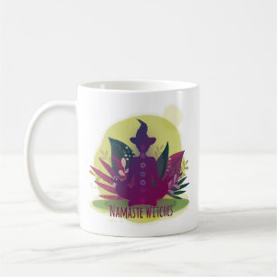 Halloween Yoga Namaste Hexen Kaffeetasse