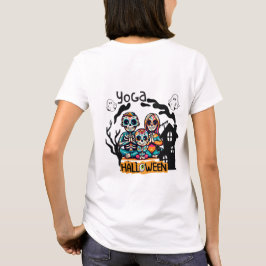 Halloween Yoga Skeletons T-Shirt