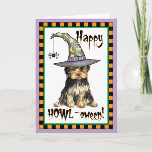 Halloween Yorkie Karte