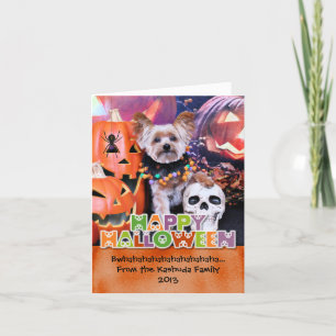 Halloween - Yorkie - Vinnie Karte