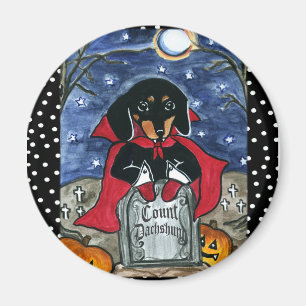 Halloween Zählung Dachshund Magnet