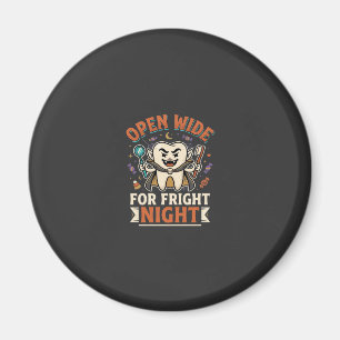 Halloween-Zahnarzt-Schreckensnacht Magnet