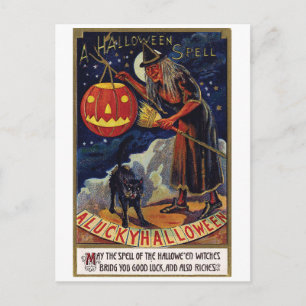 Halloween-Zauber Postkarte