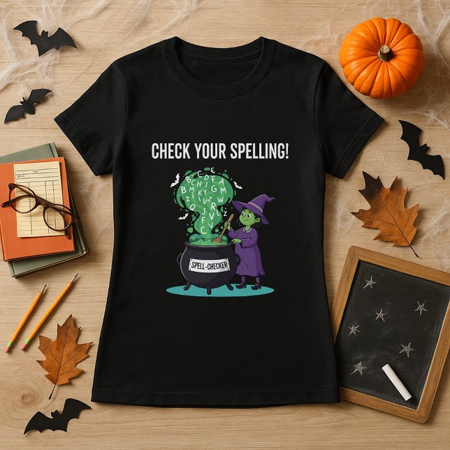 Halloween Zauberlehrer aus dem Schachbrett Hexenme T-Shirt (Von Creator hochgeladen)