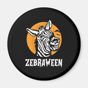Halloween Zebra Magnet