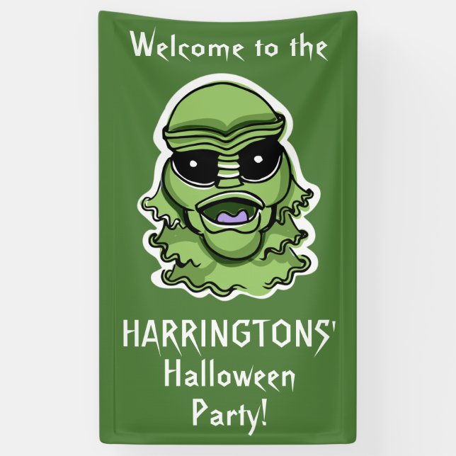 Halloween-Zeichen, benutzerdefiniertes Textbanner  Banner (Vertikal)