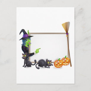 Halloween-Zeichen Postkarte