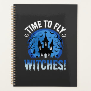 Halloween Zeit zum Fliegen Hexen Geister Schloss Planer