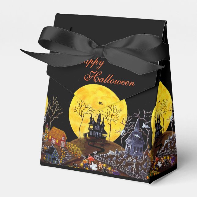 Halloween-Zelt-Fan-Box "Behalt Running" Geschenkschachtel (Vorderseite)