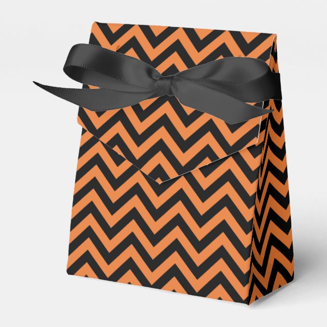 Halloween Zickzack Pattern Fevor Box Geschenkschachtel (Vorderseite)