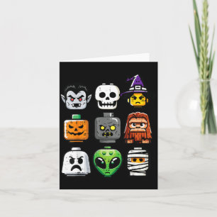 Halloween-Ziegel-Kürbis-Geisterkopf-Kostüm Jungen Karte