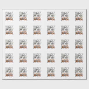 Halloween-Zitat Boo to You From Our Crew Vintage E Geschenkpapier