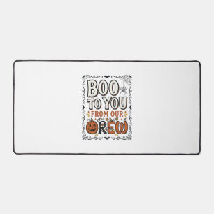 Halloween-Zitat Boo to You From Our Crew Vintage E Schreibtischunterlage