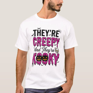 Halloween-Zitat Gruselig Kooky Spukig Vintage_1 T-Shirt