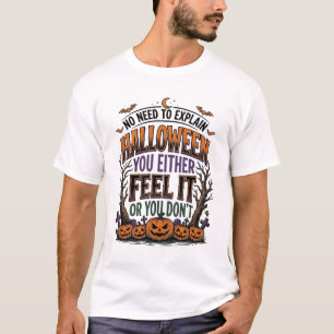 Halloween-Zitat-Shirt Vintage-Kürbis-Fledermaus-Ba T-Shirt