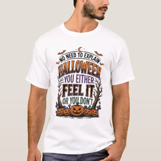 Halloween-Zitat-Shirt Vintage-Kürbis-Fledermaus-Ba T-Shirt
