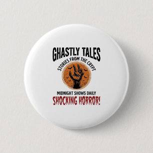 Halloween-Zitat Werde alles Schreckliche Vintage_1 Button