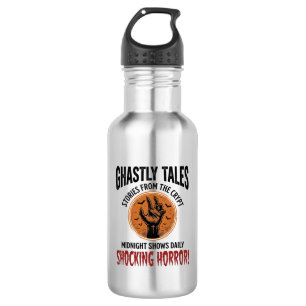 Halloween-Zitat Werde alles Schreckliche Vintage_1 Edelstahlflasche