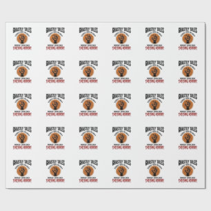 Halloween-Zitat Werde alles Schreckliche Vintage_1 Geschenkpapier