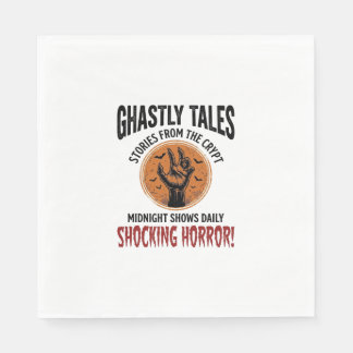 Halloween-Zitat Werde alles Schreckliche Vintage_1 Serviette
