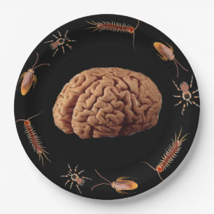 Halloween Zombie Braves zum Abendessen Pappteller