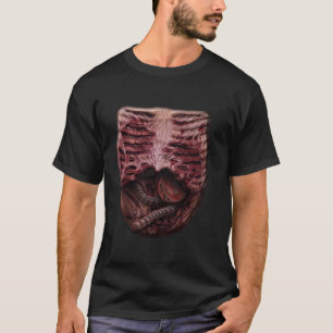 Halloween Zombie Brustwarzen Spill und Gore-Kostüm T-Shirt