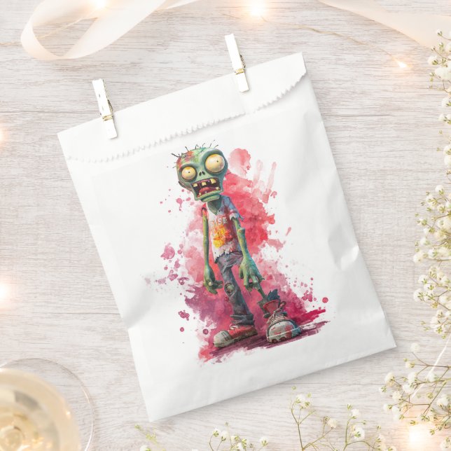 Halloween Zombie Candy Favor Bags Geschenktütchen (Ausgeschnitten)