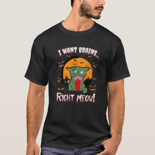 Halloween Zombie Cat Kitten Funny Spaß Kinder Jung T-Shirt
