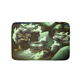 Halloween Zombie Cats Badematte