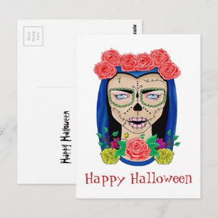 Halloween Zombie Cinco de Mayo Fiesta Postkarte
