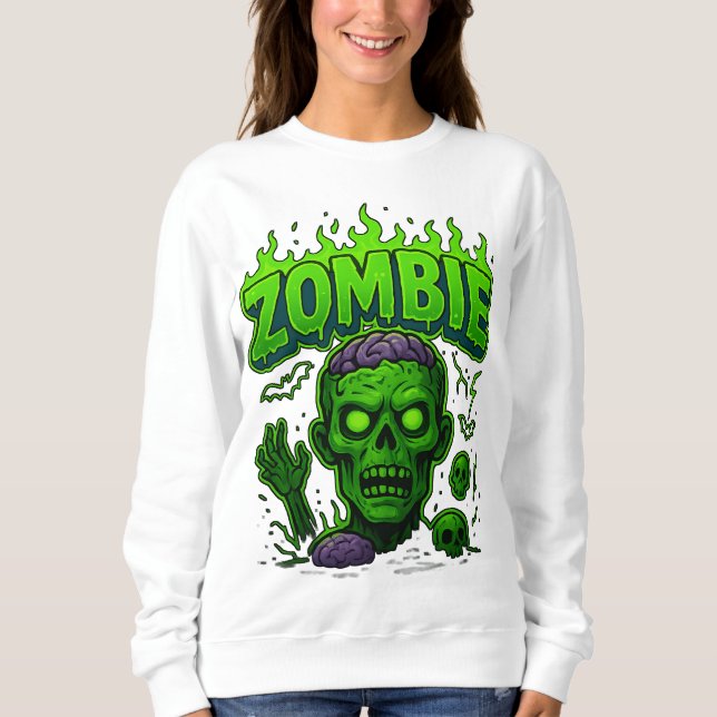 Halloween Zombie Clothes | Spooky Unisex Sweatshirt (Vorderseite)