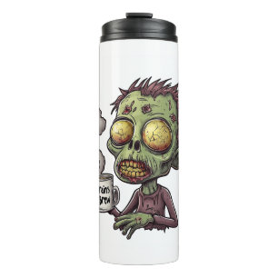 Halloween Zombie Coffee Time Thermosbecher
