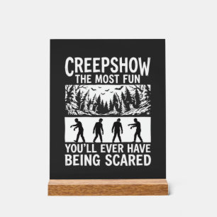 Halloween Zombie Erschrocken Horror Vektor Design_ Acrylschild