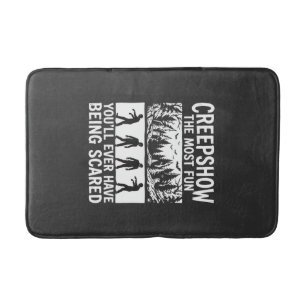 Halloween Zombie Erschrocken Horror Vektor Design_ Badematte