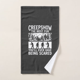 Halloween Zombie Erschrocken Horror Vektor Design_ Handtuch