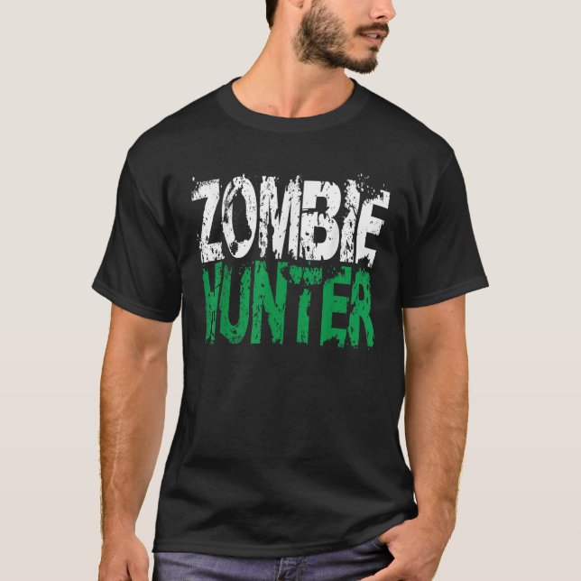 Halloween Zombie Hunter Shirt Funny Party Geschenk (Vorderseite)