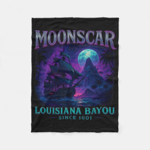 Halloween Zombie Island Moon Island Retro Cartoon Fleecedecke