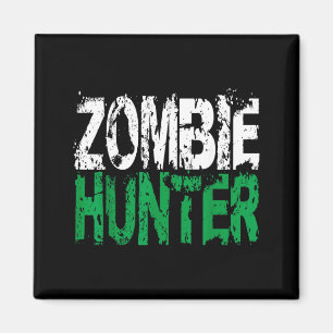 Halloween-Zombie-Jäger-Shirt Lustiges Party-Gesche Magnet