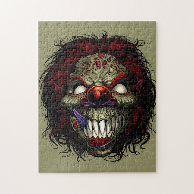 Halloween Zombie Killer Clown Beängstigend Funny Puzzle (Vertikal)