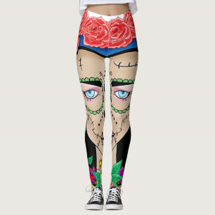 Halloween Zombie-Mädchen mit einer Krone von Rose Leggings