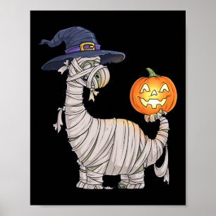 Halloween Zombie Mummy Dinosaurier Hexe Beängstige Poster