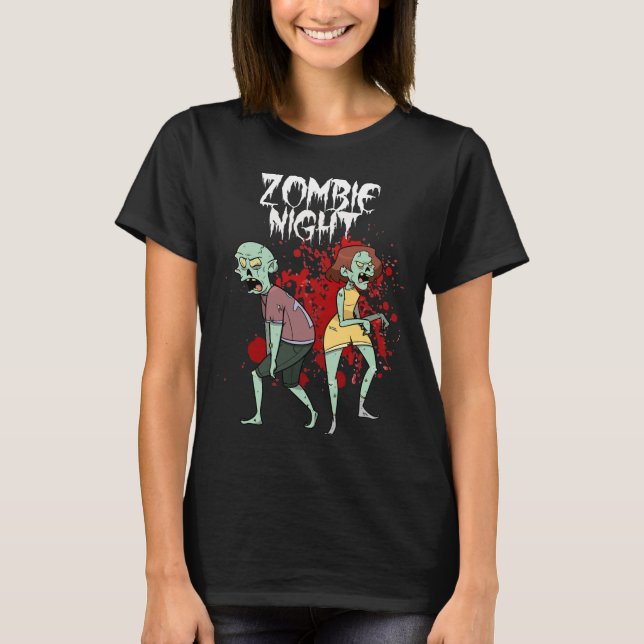 Halloween Zombie Night T-Shirt (Vorderseite)
