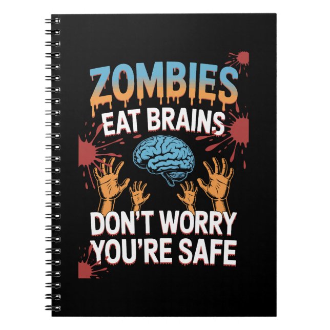 Halloween-Zombie Notizblock (Vorderseite)