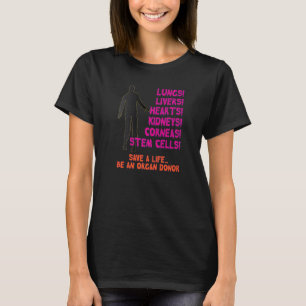 Halloween Zombie Organspende Sensibilisierung T-Shirt