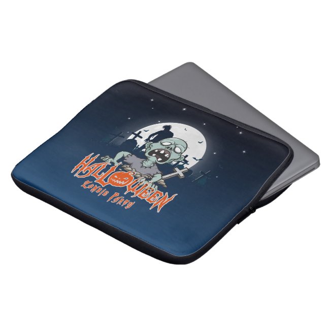 Halloween Zombie Party | 13" Laptop-Siebtasche Laptopschutzhülle (Vorne Oben)