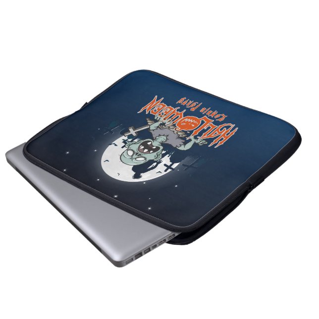 Halloween Zombie Party | 15" Laptop-Siebtasche Laptopschutzhülle (Vorne Knopf)